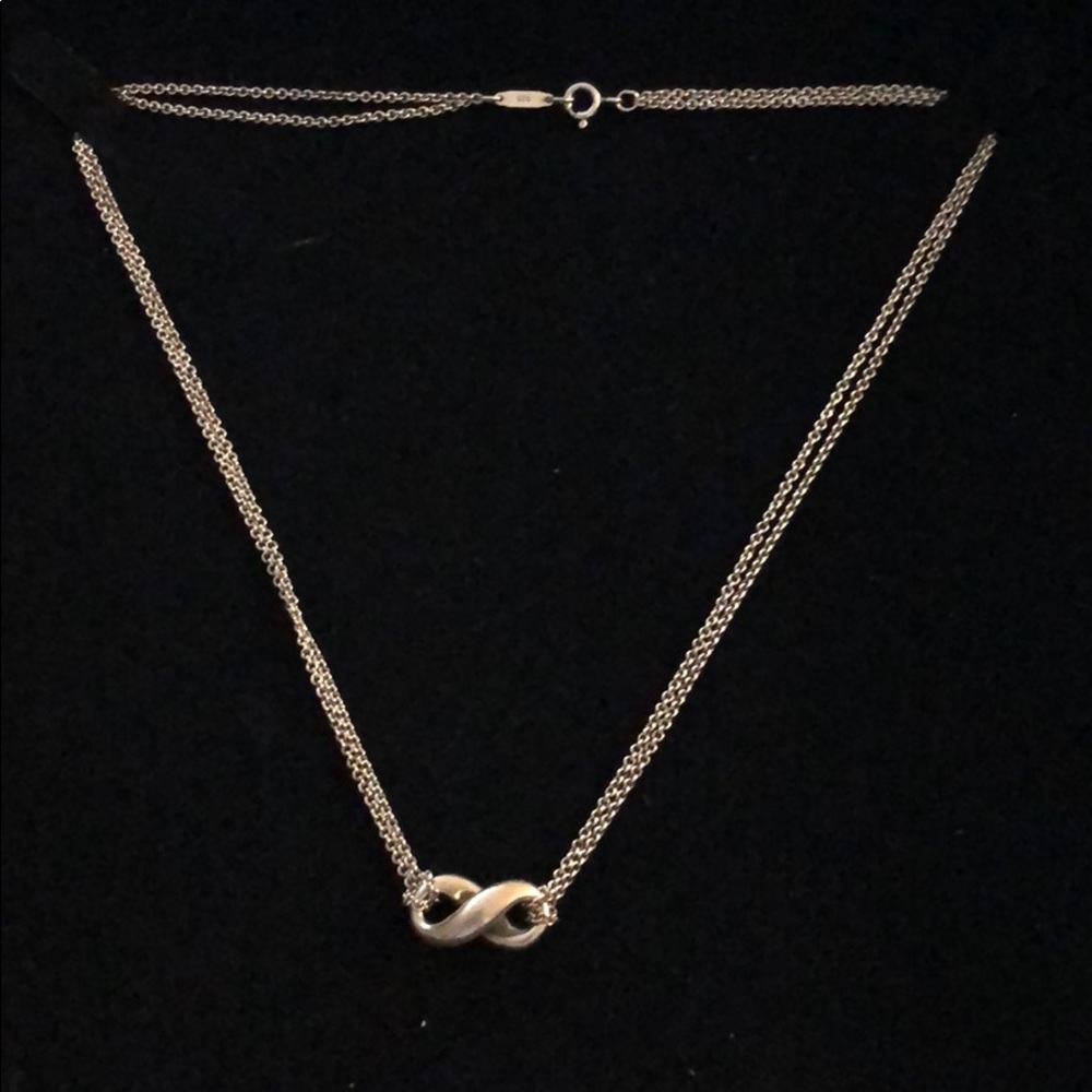 Authentic Tiffany Infinity Pendant Sterling Silver